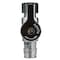 Apollo 1/2 in. Chromed Brass PEX-A Barb x 3/8 in. Compression Dual Outlet Quarter-Turn Straight Stop Valve EPXVS123838C - alternate 4